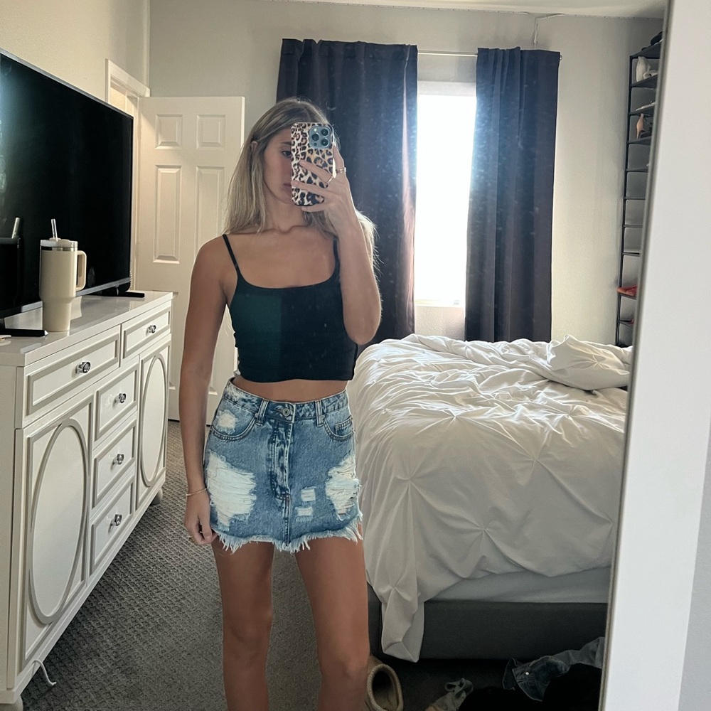 Denim skirt